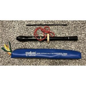 Paripole Angel Soprano Halo Recorder PB6000 Black Plastic Baroque Fingering Case